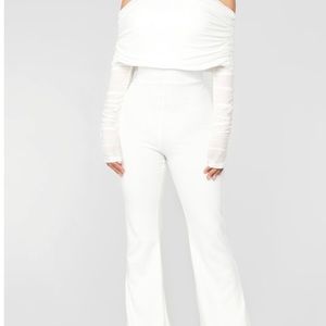 NTW white jumpsuit small